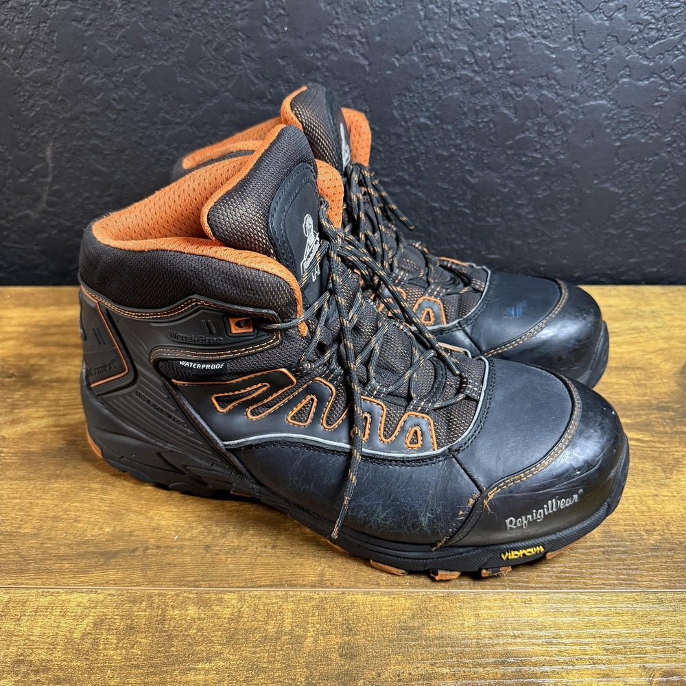 RefrigiWear Platinum Hiker 1240R Black Leather Waterproof‎ Work Boot Mens 12 EH